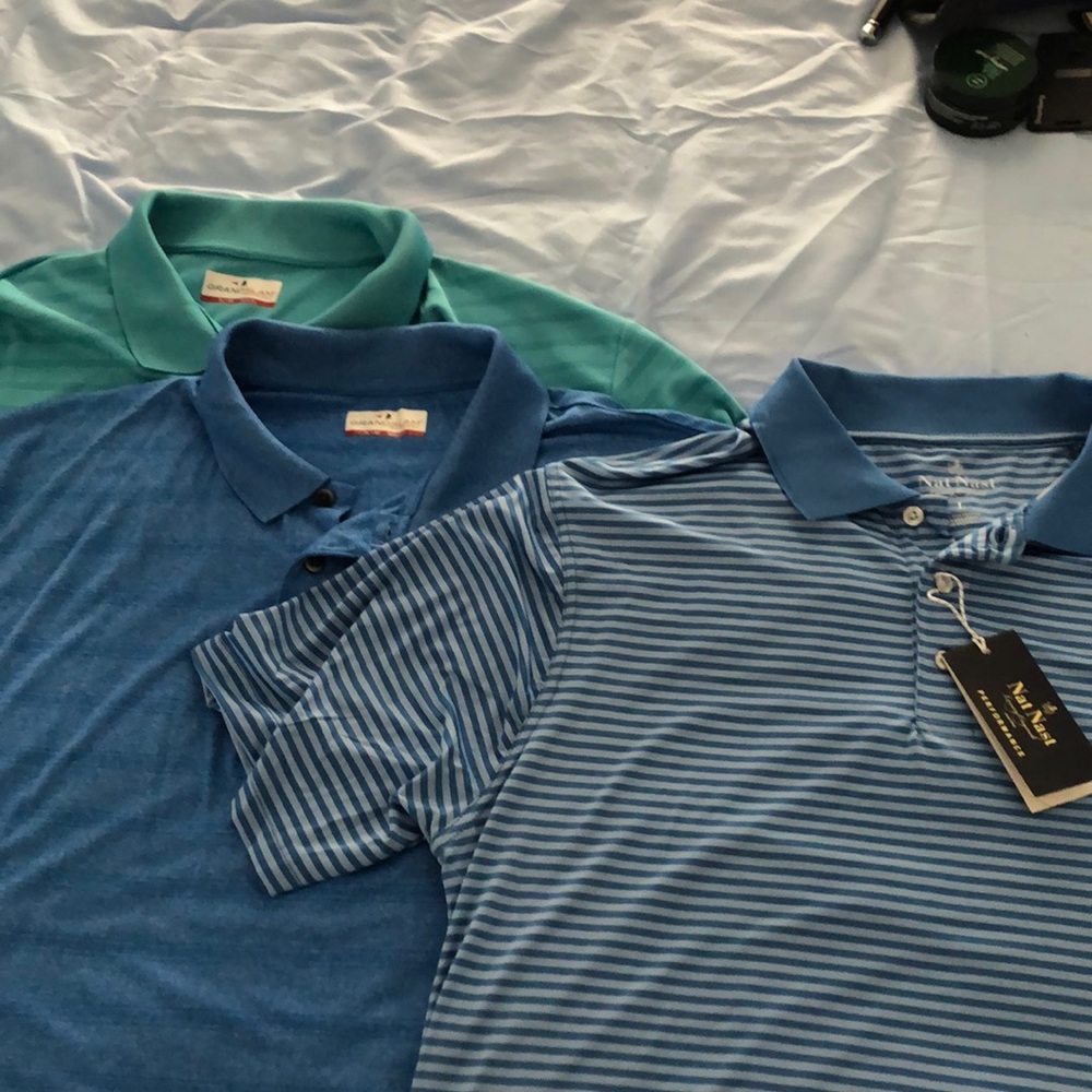 Three Golf polos - one with tags